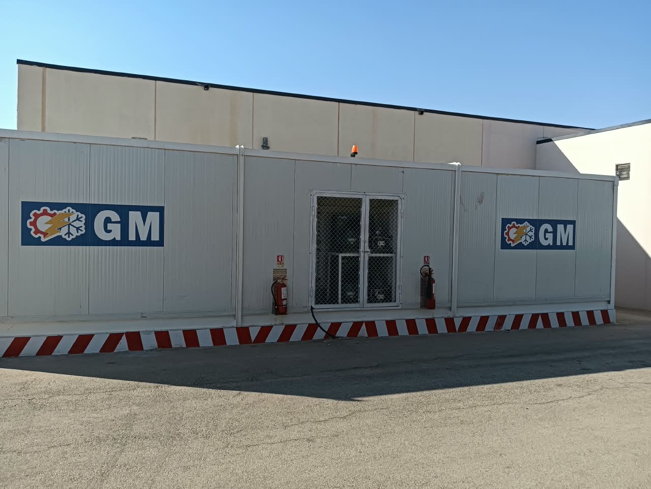 Conteneur installé